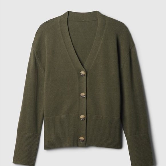 GAP Linen Blend Cardigan Sweater - Picture 2 of 5